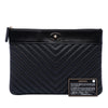 Chanel Medium Chevron Caviar Mademoiselle O Case Clutch Secondhand