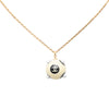 Chanel CC Gold Plated Bicolor Acrylic Ball Pendant Necklace Secondhand