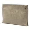 LOEWE Embossed Anagram Leather Repeat T Clutch Secondhand