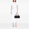 Burberry Nova Check Canvas Trimmed Leather Handbag Secondhand