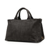 Prada Denim Canapa Logo Satchel Secondhand
