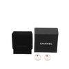 Chanel CC Brass Strass Push Back Earrings Secondhand