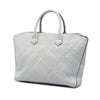 Burberry Elephant Embossed Calfskin Check Dewsbury Satchel Secondhand
