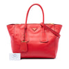 Secondhand Prada Glace Calf Twin Pocket Double Handle Satchel