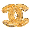 Secondhand Chanel CC Gold Plated Quilted Brooch