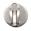Chanel CC Silver Plated Enamel Camellia Clip On Earrings Secondhand