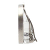 Chanel CC Silver Plated Enamel Camellia Clip On Earrings Secondhand