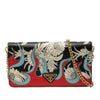 Prada Saffiano Floral Flame Print Wallet on Chain Secondhand