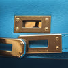 Hermès HERMES Pochette Kelly Mini Handbag Vaux Swift leather leather Vaux Swift leather Blue Blue frida Used Women Secondhand
