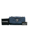 Chanel Canvas Stripe Flap Bag Secondhand