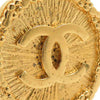 Secondhand Chanel CC Gold Plated Sunburst Round Clip On Earrings