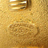 Secondhand Chanel CC Gold Plated Sunburst Round Clip On Earrings