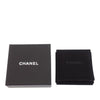 Chanel Gold Plated and Leather Logo Plate Pin Brooch Secondhand