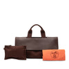 Hermès Toile and Swift Valparaiso Long MM Secondhand