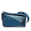 LOEWE Medium Tricolor Calfskin Puzzle Satchel Secondhand
