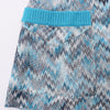 Missoni Crochet-Knit Cardigan in Blue, Size 40 IT Secondhand