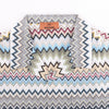 Missoni PATTERNED Short Sleeve Shirt in Gray x Multicolor, Size 48 IT Secondhand