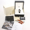 Secondhand Montblanc Geosphere 119286 BBGJ3HDQ3 SS x Leather AT Watch with Black Dial