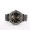 Secondhand Montblanc Geosphere 119286 BBGJ3HDQ3 SS x Leather AT Watch with Black Dial
