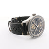 Secondhand Montblanc Geosphere 119286 BBGJ3HDQ3 SS x Leather AT Watch with Black Dial