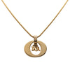 Secondhand Dior Gold Plated CD Logo Pendant Necklace