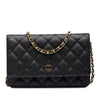 Chanel CC Quilted Caviar Wallet on Chain Secondhand