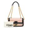 Fendi Bicolor Leather Chain Midi Baguette Secondhand