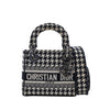Dior Mini Embroidered Canvas Houndstooth Lady D Lite Secondhand