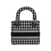 Dior Mini Embroidered Canvas Houndstooth Lady D Lite Secondhand