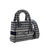 Dior Mini Embroidered Canvas Houndstooth Lady D Lite Secondhand