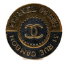 Chanel CC Gold Plated Enamel 31 Rue Cambon Brooch Secondhand
