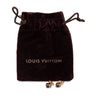 Louis Vuitton Gold Plated Strass Gamble Push Back Earrings Secondhand