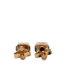 Louis Vuitton Gold Plated Strass Gamble Push Back Earrings Secondhand