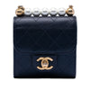 Secondhand Chanel Mini Goatskin Chic Pearls Clutch On Chain