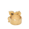 Chanel CC Gold Plated Enamel Butterfly Ring Secondhand