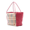 Secondhand Burberry Small Leather Trimmed Haymarket Check Coated Canvas Canterbury Tote
