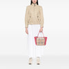 Secondhand Burberry Small Leather Trimmed Haymarket Check Coated Canvas Canterbury Tote