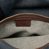 Celine Studded Leather Trimmed Macadam Denim Tote Secondhand