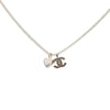 Chanel CC Brass Strass Heart Pendant Necklace Secondhand