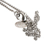 Chanel CC Brass Strass Heart Pendant Necklace Secondhand