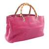 Gucci Medium Calfskin Bamboo Shopper Satchel Secondhand