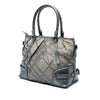 Burberry Glitter Smoke Check Canvas Check Satchel Secondhand