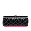 Chanel Mini Rectangular Classic Bicolor Patent Single Flap Secondhand