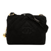 Chanel CC Diamond Quilted Suede Crossbody Secondhand