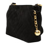 Chanel CC Diamond Quilted Suede Crossbody Secondhand