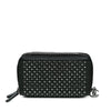 Chanel Bull Leather Studded Zip Wallet Secondhand