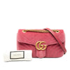 Gucci Medium GG Marmont Matelasse Velvet Shoulder Bag Secondhand