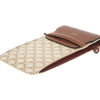 Celine Triomphe Coated Canvas Phone Pouch Flap Crossbody Secondhand