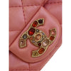 Secondhand Chanel Mini Square Quilted Metallic Lambskin Precious Jewel Single Flap