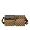 Gucci GG Canvas Web Double Pocket Belt Bag Secondhand